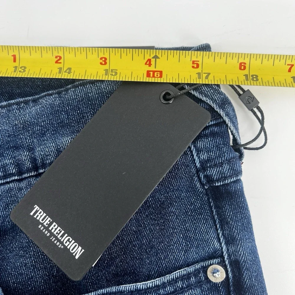 True Religion Ricky Relaxed Straight Jeans Men's 34x34 SN Flap Pocket NEW $159‎